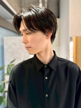 ムーン バイ ケンジ(moon by KENJE) 【hishida】ニュアンスパーマ/センターパート/メンズ