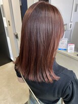 エトラ 渋谷店(etora)&nbsp;韓国ヘア レイヤーカット くびれヘア  アプリコットオレンジ"