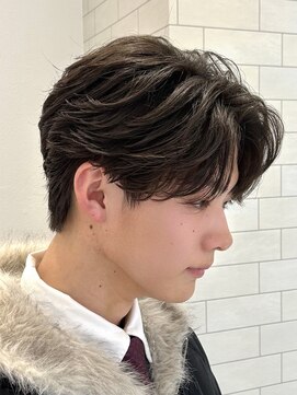 オーシャントーキョーセンダイ(OCEAN TOKYO SENDAI) フェザーショートツーブロックビジネスニュアンスパーマ