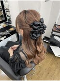二次会ヘアセット！