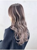 ロング美髪顔周りレイヤー韓国ヘアおくれ毛_ba547713