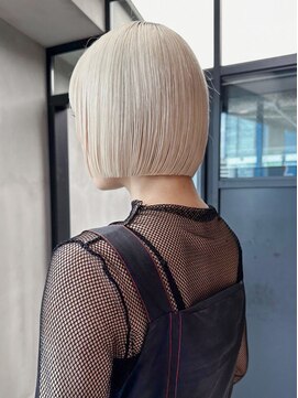 アルバム 銀座(ALBUM GINZA) ボブショートミディアムハイトーンブリーチ_ba535751