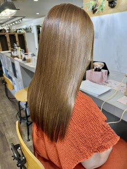 “低刺激/ダメージレス”な施術で叶う♪柔らかな自然な地毛風ヘアーへ*【髪質改善/酸性ストレート】