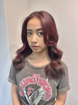 アヴァンス 神戸元町店(AVANCE.) もはや韓国人!?レイヤー×ボルドーカラー