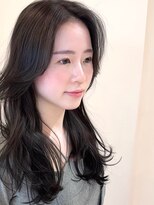 バイエイト(X8) 大人グレージュ暗髪レイヤー 韓国ヘア