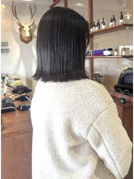切りっぱなしボブ