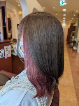 大人可愛い☆ピング×ブラウン　デザインカラー