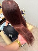 【Hairate本川越】レッドカラー×ハイブリッドストレート