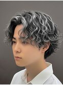 波巻きツイストスパイラルサーフカールメンズパーマメッシュ眉毛