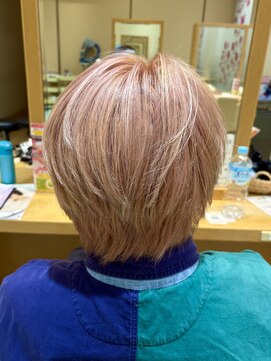 サラ ビューティ サイト 春日(SARA Beauty sight) 柔らかい印象に♪ピンクベージュ/ブリーチWカラー