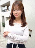 【藤田真由】レイヤーカット ブリーチなしベージュ