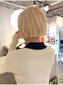 ケアブリーチ ハイトーンボブ 切りっぱなしボブ ミニボブ
