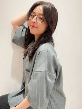 マイラ 銀座(myla) グレージュツートーンカラーデザインカラー小顔ハッシュカット