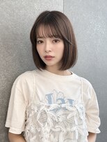 シー バイ ロンド 新宿(Sea by Lond)&nbsp;ワンホンレイヤ ー×ダークブルー[デジタルパーマ/ボブ/韓国]