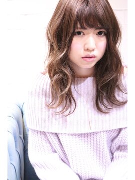 ホラン(HoLan) HoLan/sstyle☆小顔♪波ウエーブxPinkベージュカラー