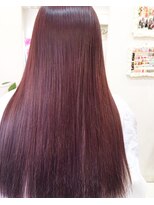 ヘアーラブジュエル(Hair Love JEWEL) ピンクブラウンでツヤ感ロングスタイル！