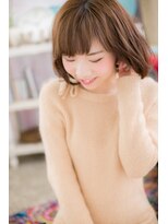 ミック 日暮里店(miq)&nbsp;ベビーバングで旬顔☆キュートボブ