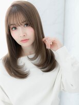 ローレン(LOREN)&nbsp;＊LOREN＊シースルーバング×ネイビーカラー最旬レイヤーロング