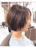 ふんわりまとまるショートボブ☆