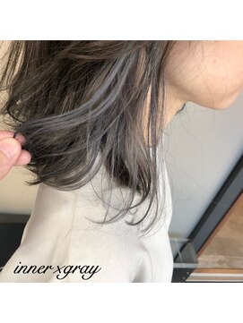 アンルーク ヘア(+1 unluke hair) [+1unluke]2026-SS/earring×inner×sheer gray
