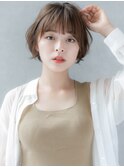 【ROMA銀座】ブルーグレージュ/20代30代40代/エアリーショート