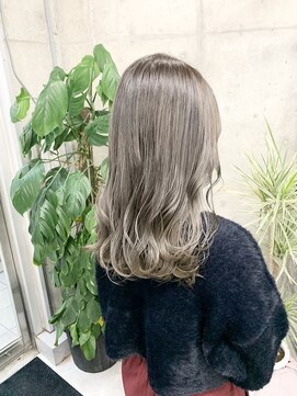 レーベン(LEBEN) 【ブリーチなしダブルカラー~】オリーブグレージュ★