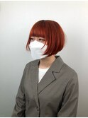 ショートボブ 顔まわりレイヤー