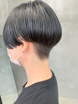 テトヘアー(teto hair)&nbsp;刈り上げショート、ブルーブラック、ハンサムショート