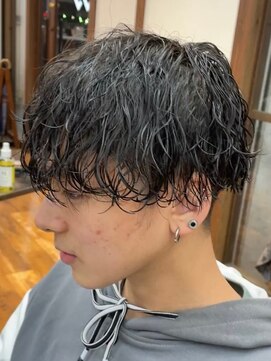 ダブル(W) メンズ/ゆるウェーブ