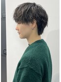 波巻きパーマ　マッシュウルフ　ジェンダーレス　中性　