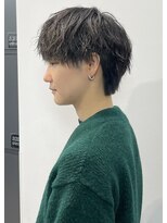 カンゴール サロン トウキョウ セントラル 原宿(KANGOL SALON TOKYO CENTRAL)&nbsp;波巻きパーマ　マッシュウルフ　ジェンダーレス　中性