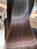 ☆女性限定☆髪質改善ストレート+カット+システムトリートメント＿￥16000