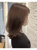簡単スタイリング大人可愛いひし形シルエットミディアムレイヤー