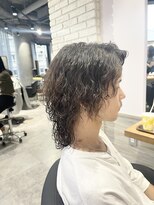 リーオオサカ(Lee Osaka) 【men'sカット+パーマ】ウルフ波巻きツイスパ/新出