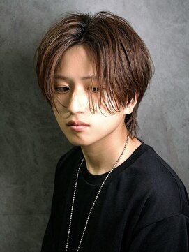 メンズサロン ゴールド 名古屋(GOALD) センターパート　ニュアンスパーマ　毛流れパーマ