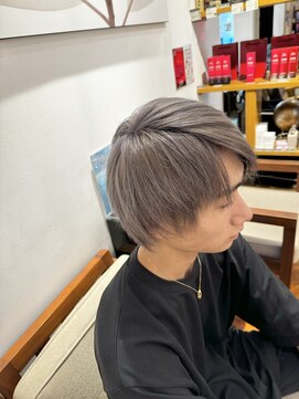 アンソル オブ リシェール(N'SOL of RICHAIR) ベリーショート/ダークアッシュ/ニュアンスパーマ/韓国マッシュ