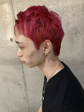 ミドル(MIDDLE) スパイキーショート×ハイトーン