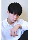 マッシュ 韓国パーマ ブラックカラー