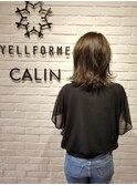 エドル　透け感アッシュ