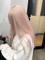 ユウル 横浜(juhl.)&nbsp;ホワイトピンクカラーケアブリーチダブルカラーニュアンスカラー