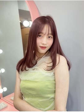 ボタン シブヤ(VOTAN SHIBUYA) 春に向けてナチュラルハイライトでつくるピンクベージュ