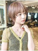 ショートウルフ/顔まわりレイヤー/ウルフヘア/20代30代40代/