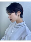 ハンサムショート×センターパート