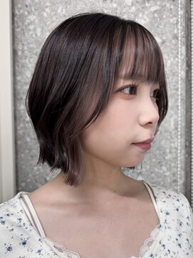 サンク 原宿 表参道(cinq) ハイトーンダブルカラーヘーゼルベージュオリーブベージュカラー