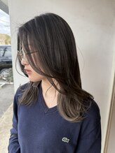 断トツの人気No1メニュ-オイルで染める髪質改善効果◎[イノアカラー]韓国ヘアに必須な艶髪が叶う！宇都宮