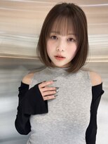 ハローバイシー 仙台(Hello by Sea)&nbsp;ココアベージュ×レイヤー[小顔/黒髪/オリーブグレー]