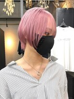 ギークス(GEEKS) 【GEEKS渋谷】ハイトーンピンク/ハンサムショート/小顔/襟足短め