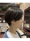 大人ショート/ショートヘア/ショートカット/白髪ぼかし