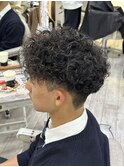 スペインカール/ツイストスパイラル/波巻きパーマ/メンズパーマ