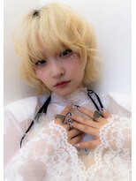 ソレイユトウキョウシブヤ(SOLEIL TOKYO shibuya) ミルキーブロンドにふんわりボブ